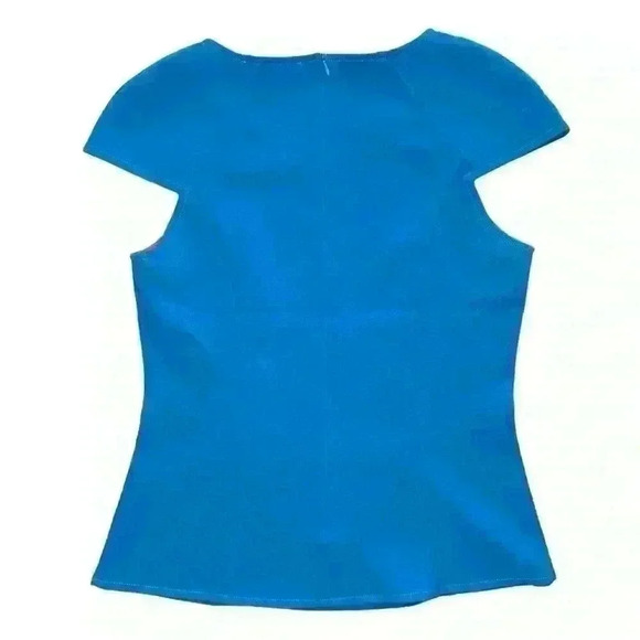 STYLESTALKER Electric Blue Cap Sleeve Top - Picture 2 of 5